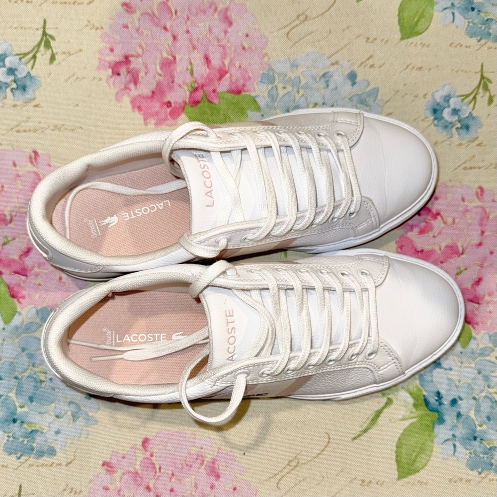 Women’s Lacoste White Grand Vulc Casual Sneakers - Picture 3 of 7